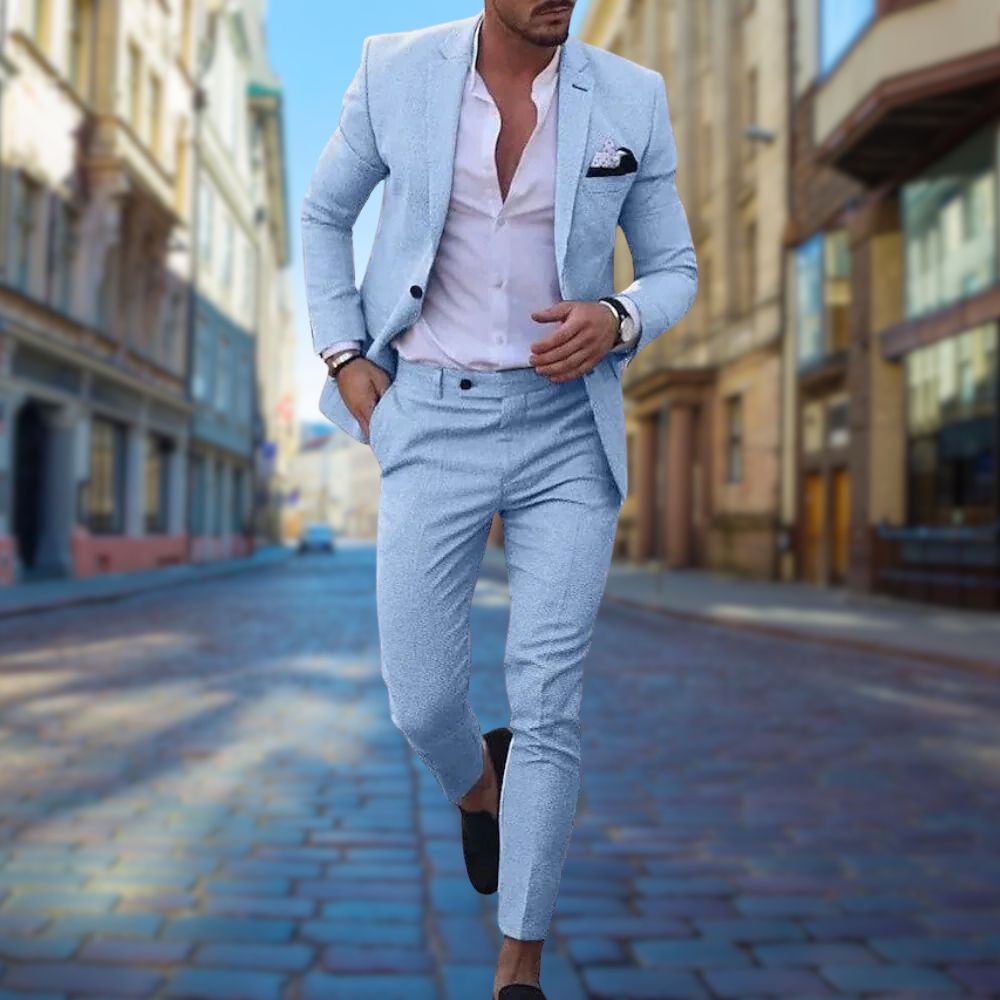 Slim Fit Suit - Two Piece with Tapered Trousers