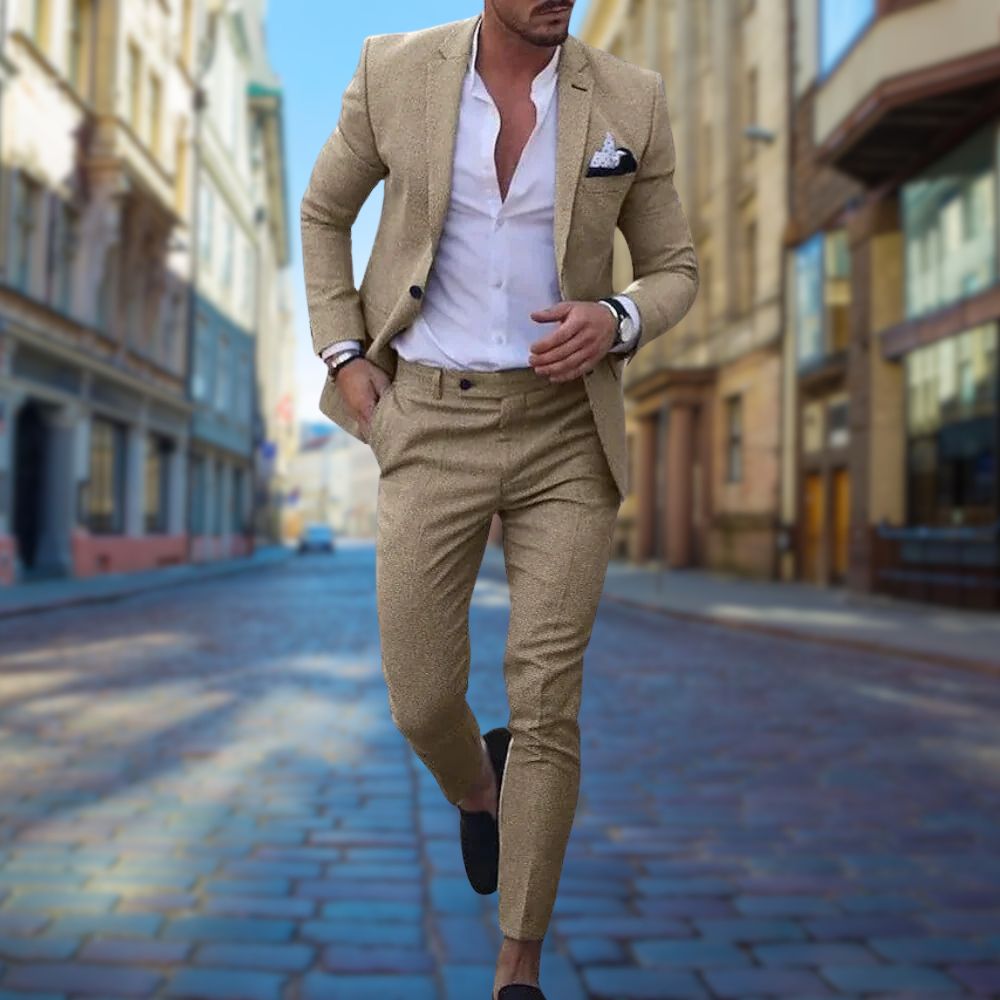 Slim Fit Suit - Two Piece with Tapered Trousers