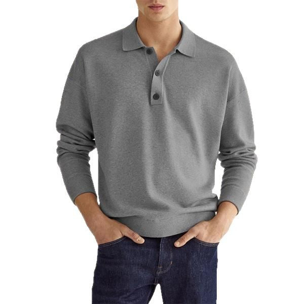 Long Sleeve Polo Shirt - Classic Fit Casual Style