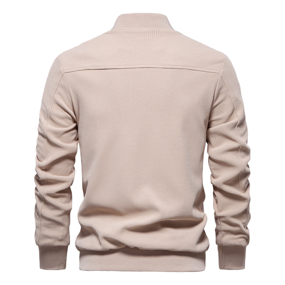 Bomber Jacket - Zip Front Ribbed Hem