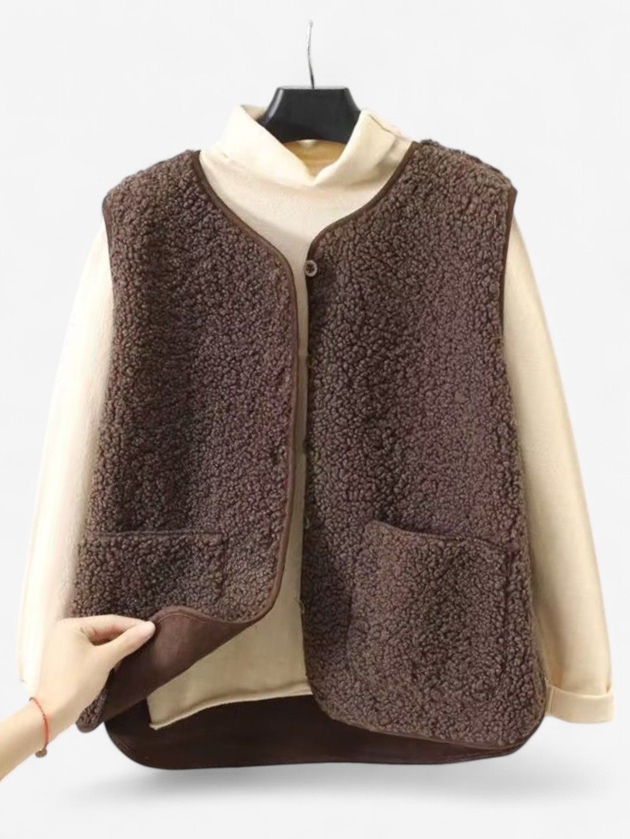 Women’s Sleeveless Button Down Vest Outerwear Jacket