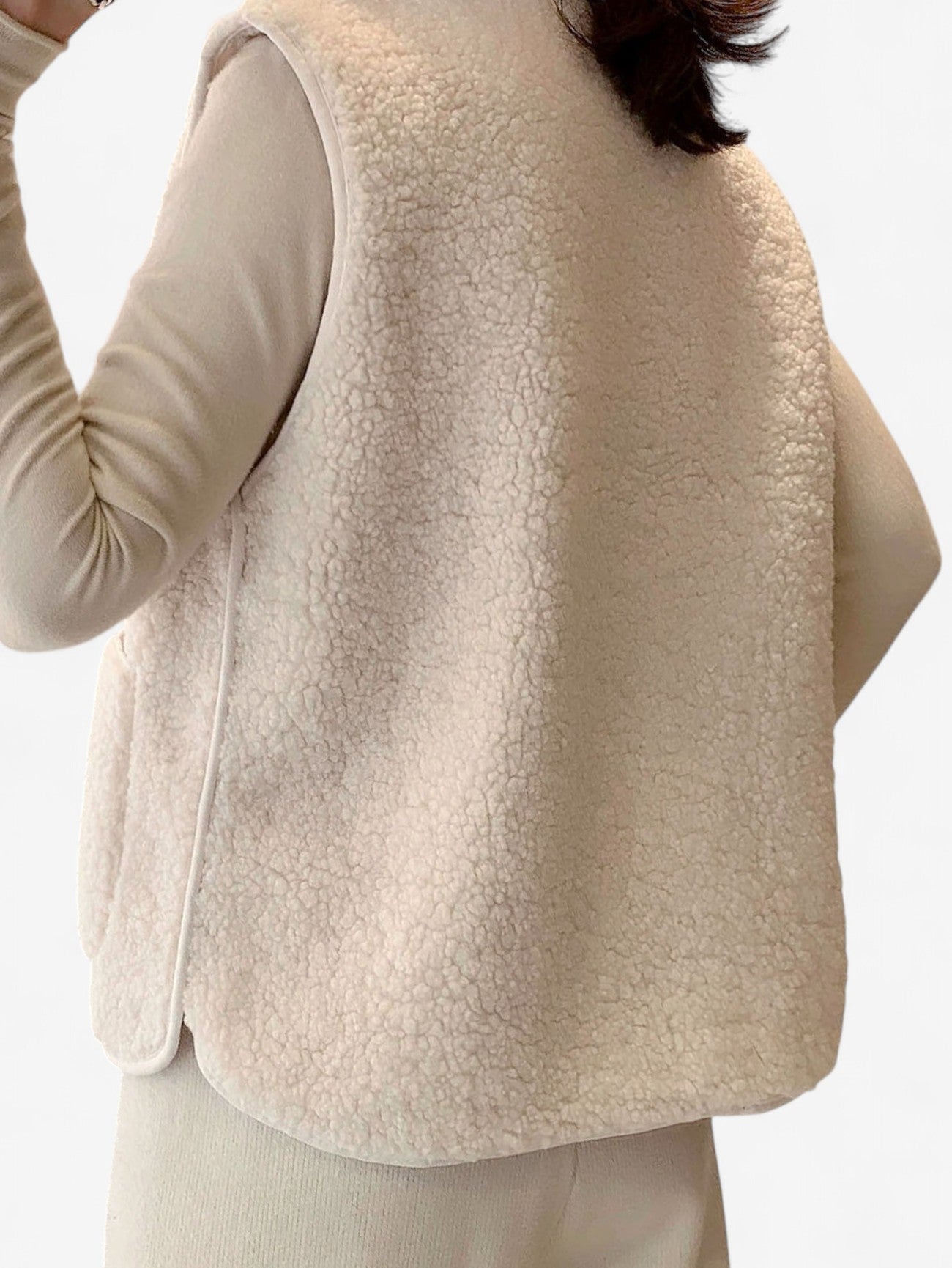 Women’s Sleeveless Button Down Vest Outerwear Jacket