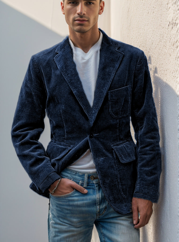 Casual Suit Jacket for Men - Relaxed Smart Fit