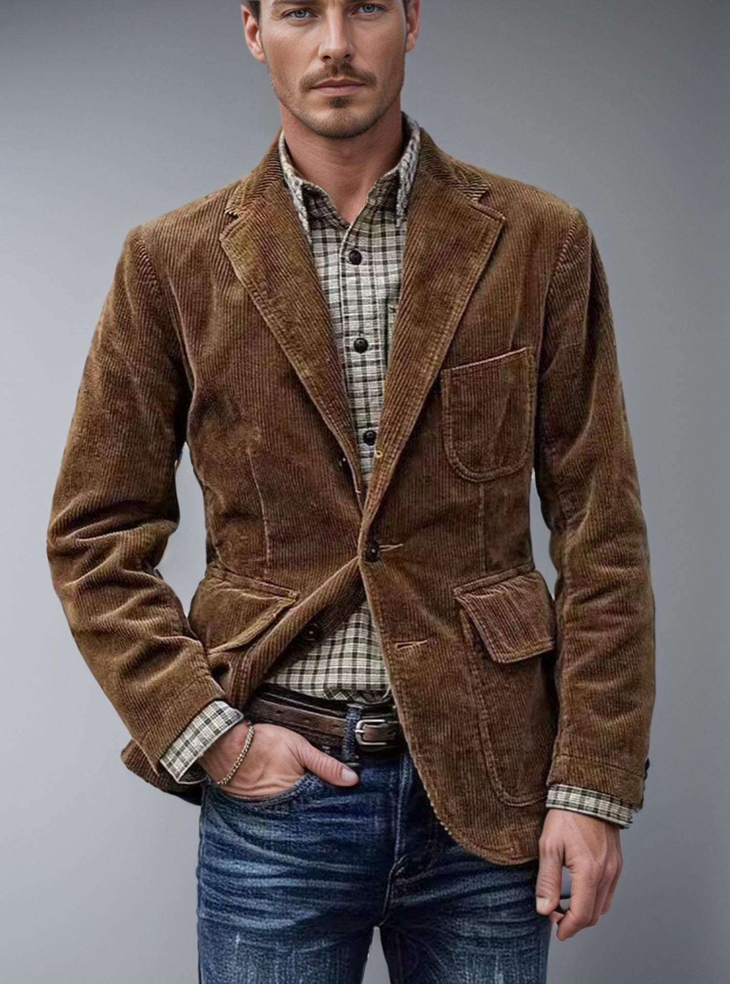 Casual Suit Jacket for Men - Relaxed Smart Fit