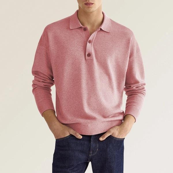 Long Sleeve Polo Shirt - Classic Fit Casual Style