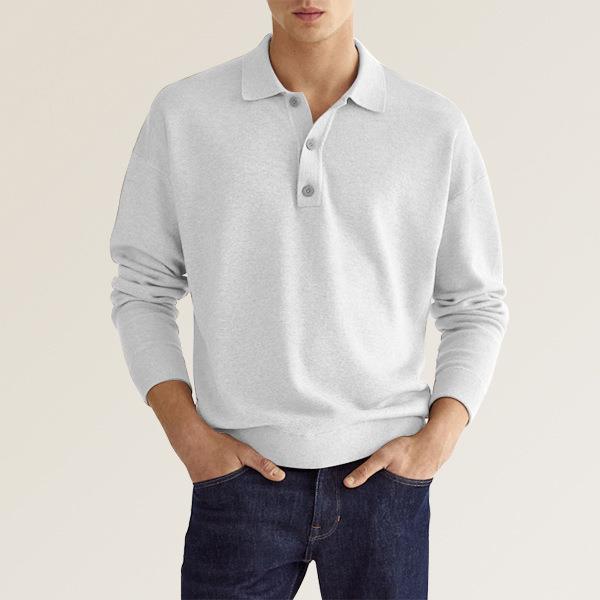 Long Sleeve Polo Shirt - Classic Fit Casual Style