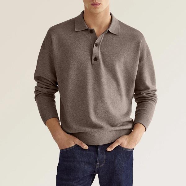 Long Sleeve Polo Shirt - Classic Fit Casual Style