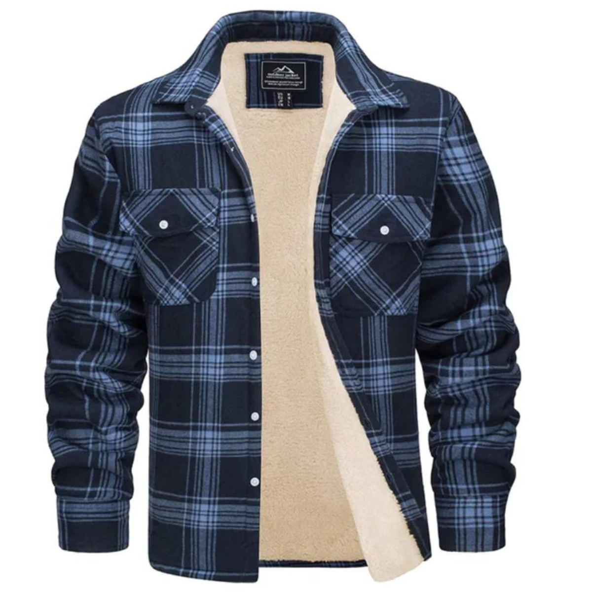 Checked Jacket - Button Front with Lined Interior
