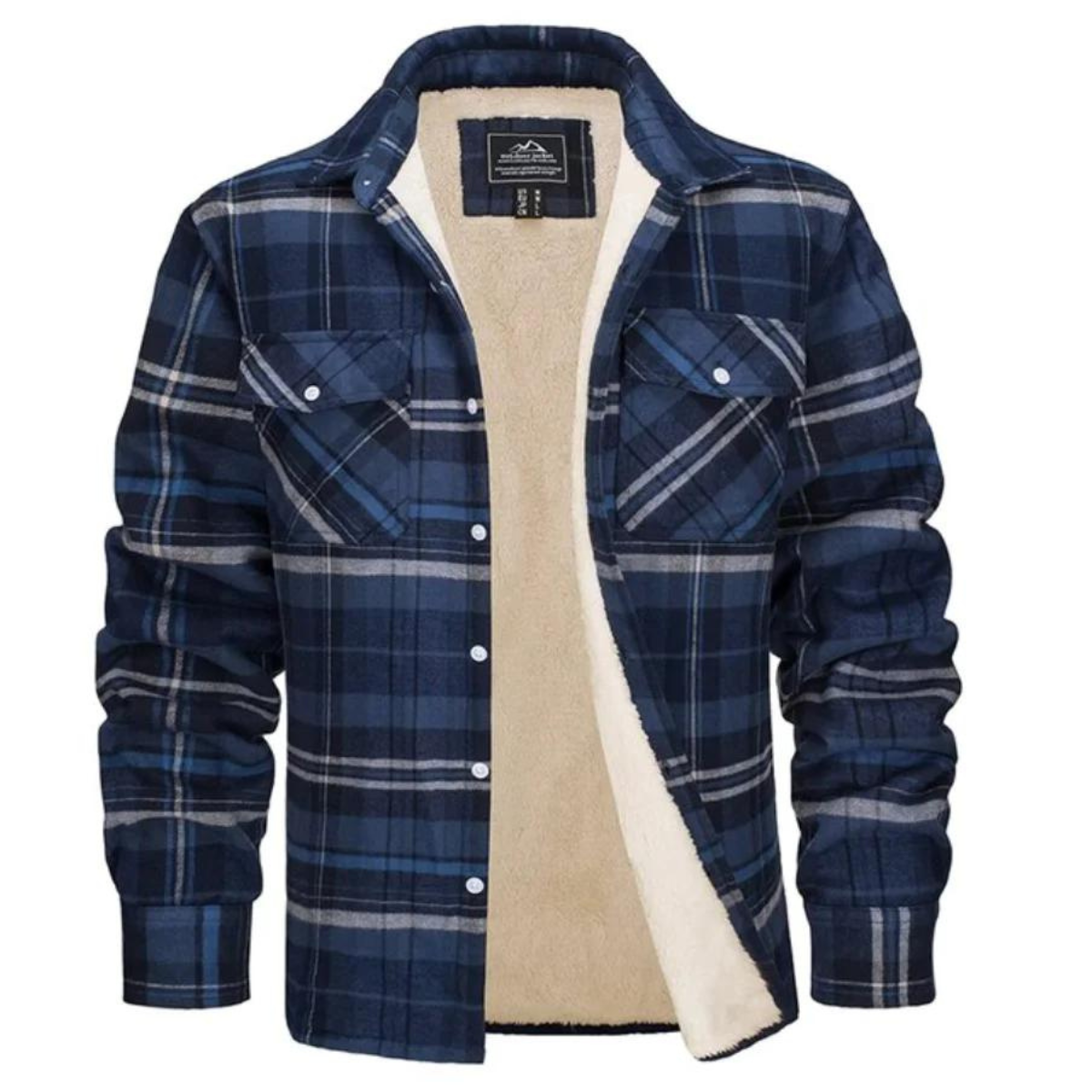 Checked Jacket - Button Front with Lined Interior