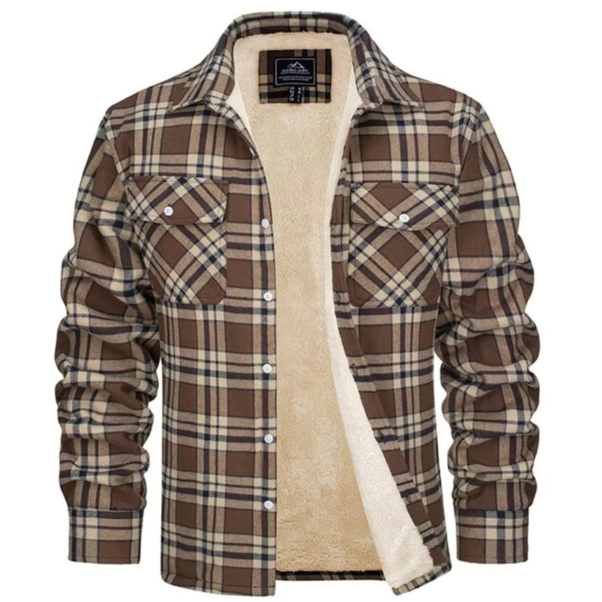 Checked Jacket - Button Front with Lined Interior