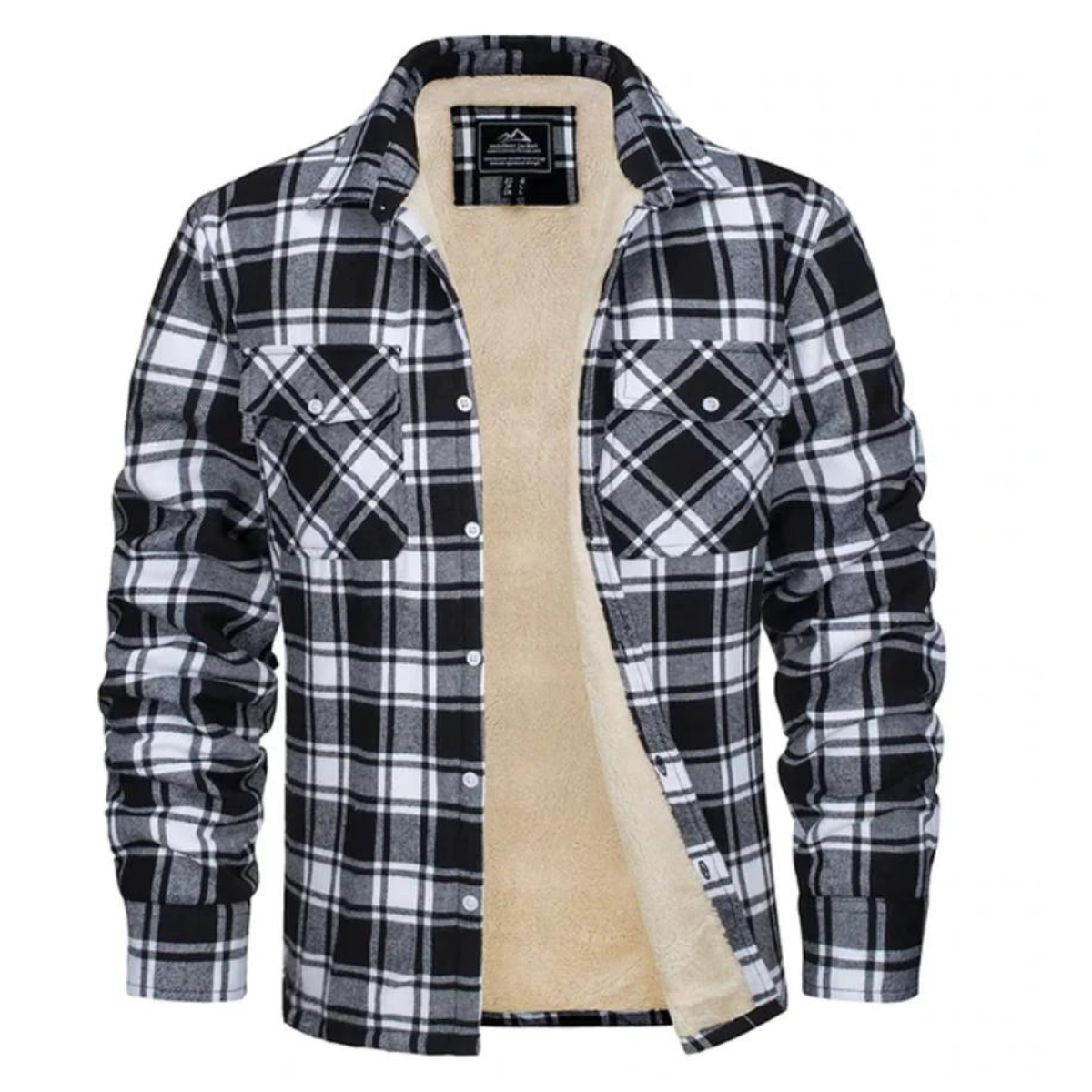 Checked Jacket - Button Front with Lined Interior