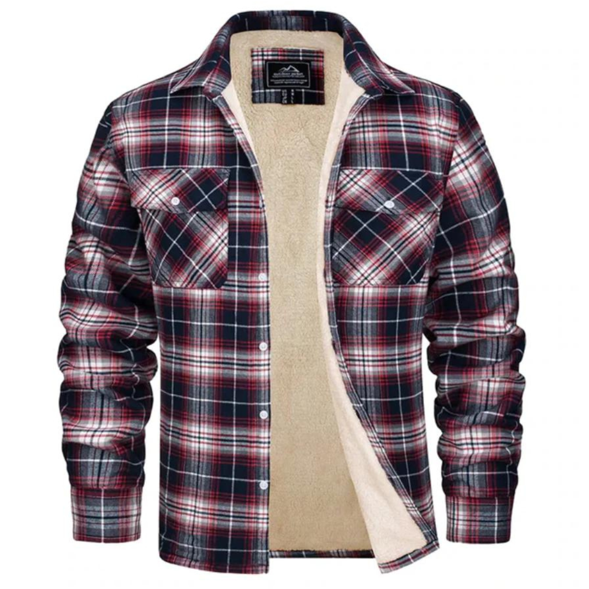 Checked Jacket - Button Front with Lined Interior