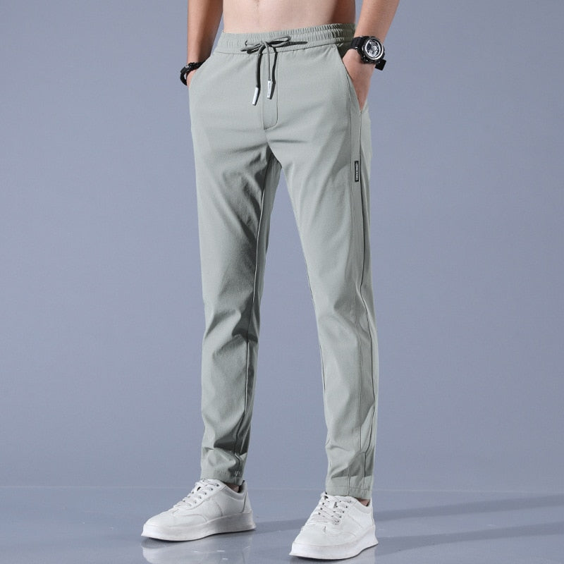 Drawstring Jogger Trousers - Slim Fit Casual Style