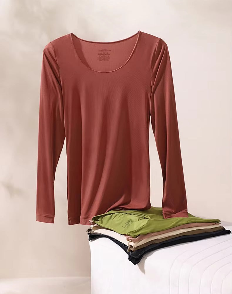 Thermal Underwear Set - Long Sleeve Top with Slim Leggings