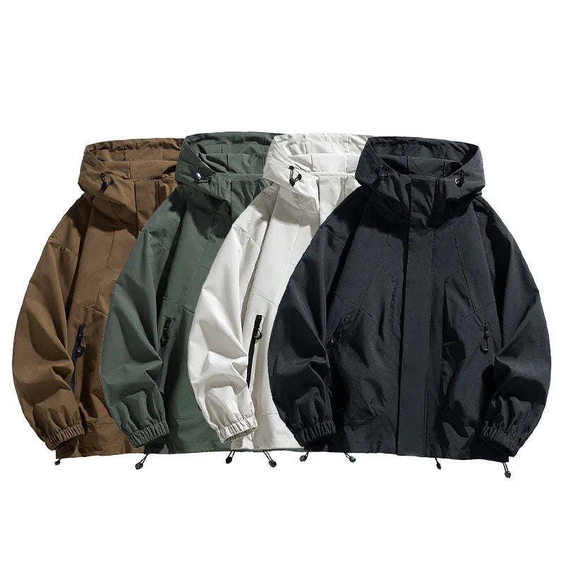 Hooded Jacket | Zip Front Relaxed Fit