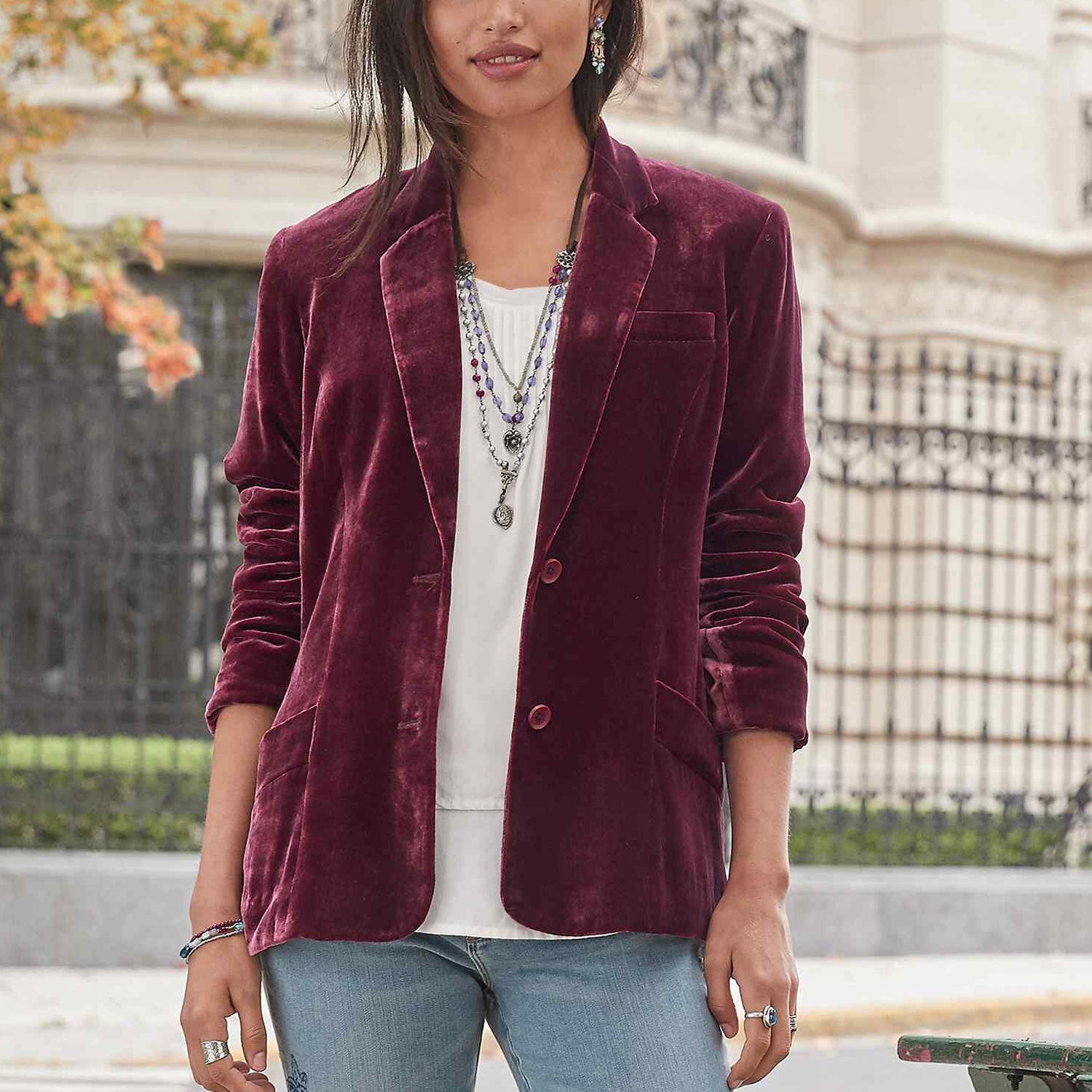 Slim Fit Blazer Jacket - Soft Structured Everyday Style