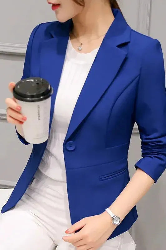 Blazer Jacket - Slim Fit Single Button Style