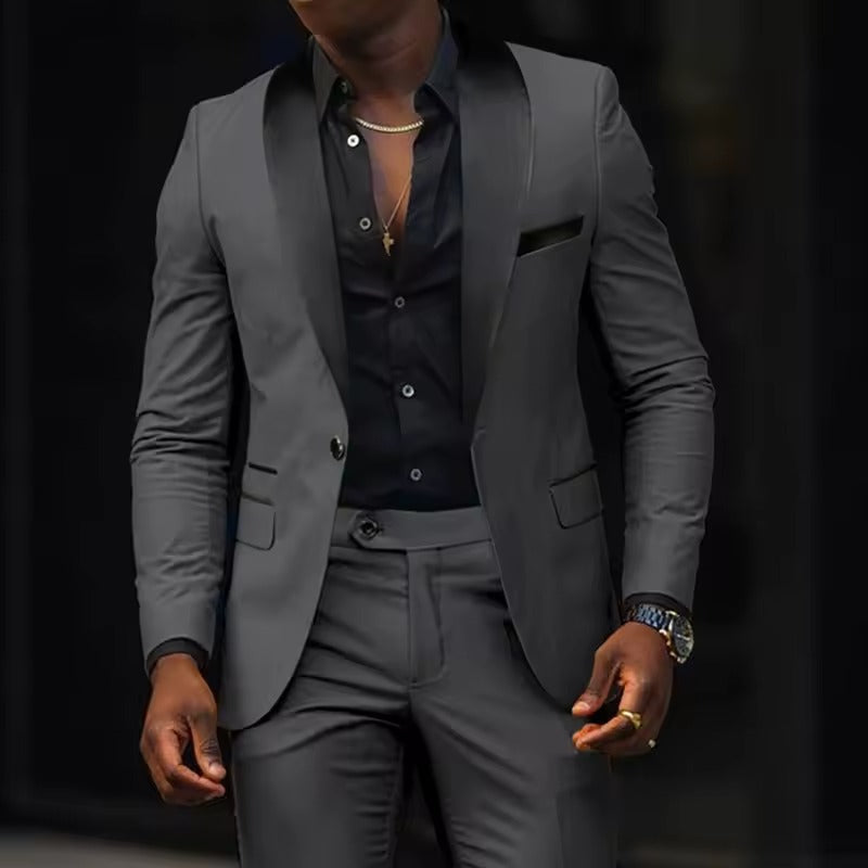 Slim Fit Suit - Two Piece Jacket and Trousers Set