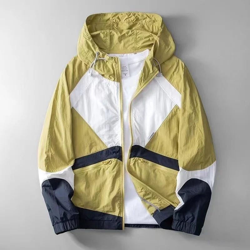 Windbreaker Jacket | Hooded Zip Up Style