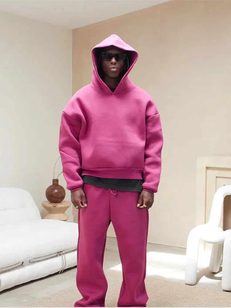 Men’s Tracksuit For Streetwear And Casual Wear | Oversized Hoodie And Joggers Set