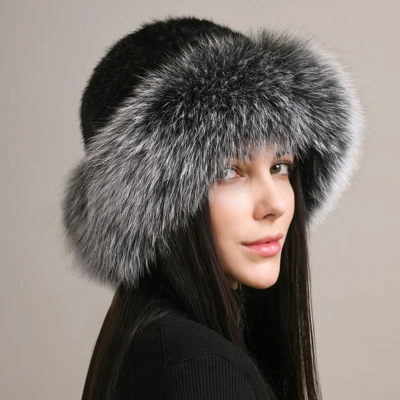 Winter Hat | Wide Brim Fluffy Style