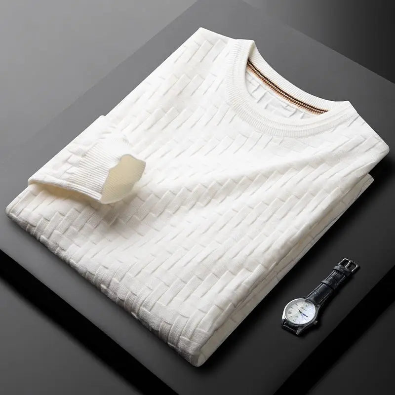 Knitted Jumper | Textured Long Sleeve Sweater