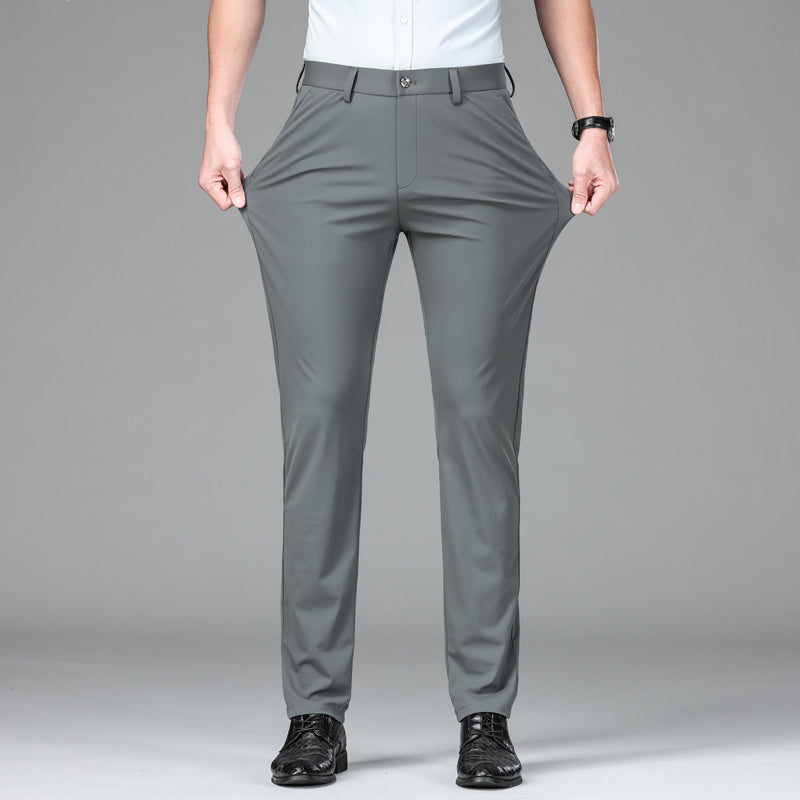 Slim Fit Chinos Work Trousers - Button Waist