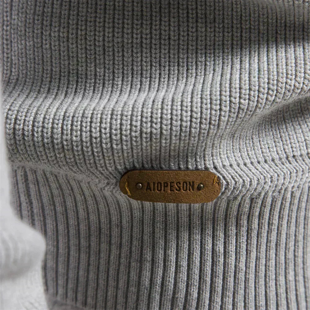 Quarter Zip Knitted Jumper | Pullover