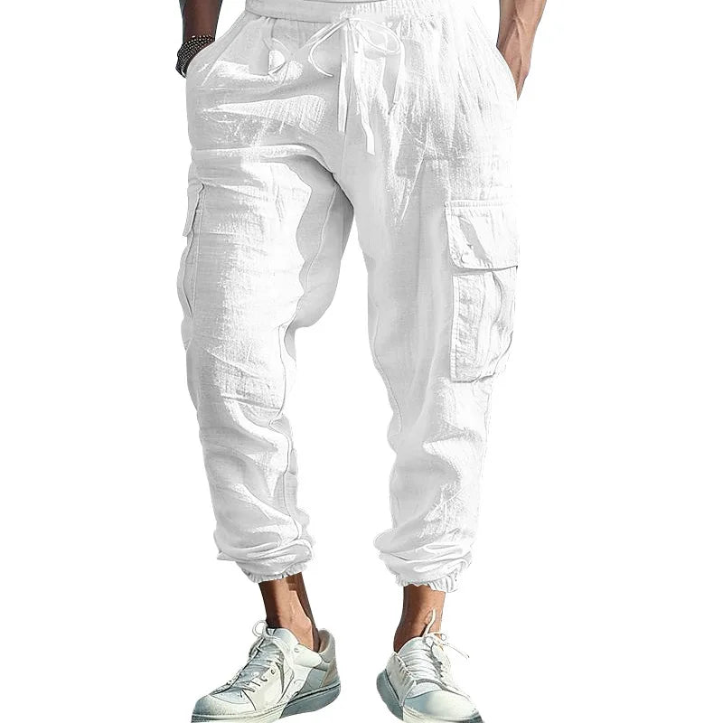 Relaxed Fit Cargo Pants - Multiple Pocket Design