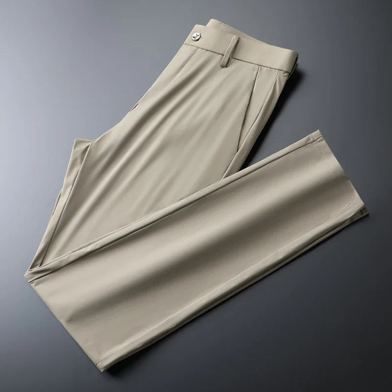 Slim Fit Chinos Work Trousers - Button Waist