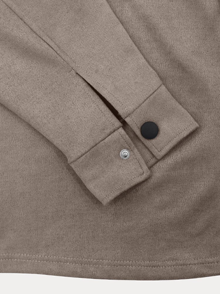 Tracksuit Set - Long Sleeve Shirt with Relaxed Fit Trousers