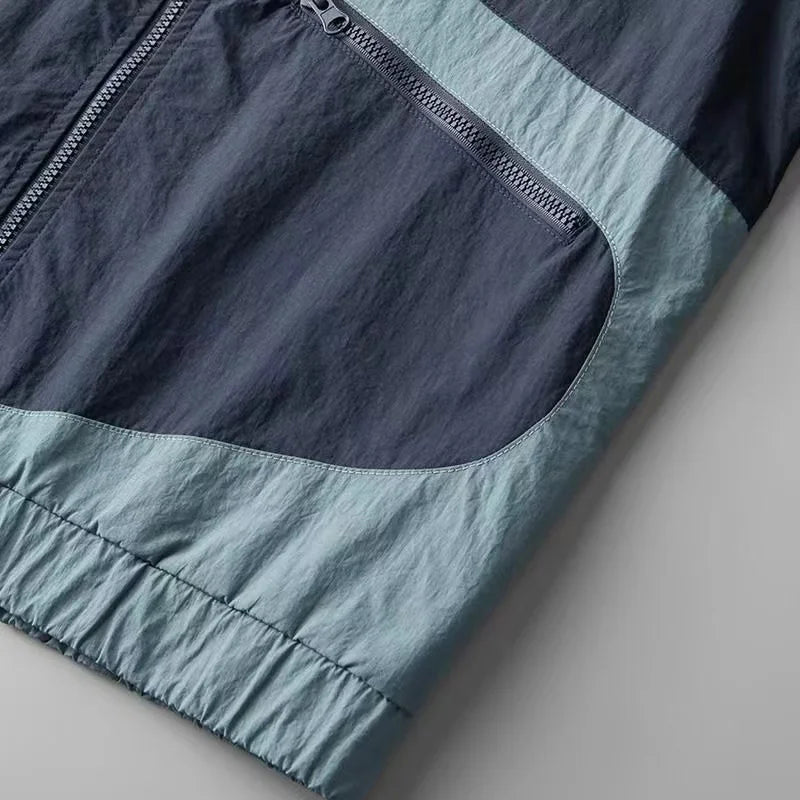 Windbreaker Jacket | Hooded Zip Up Style