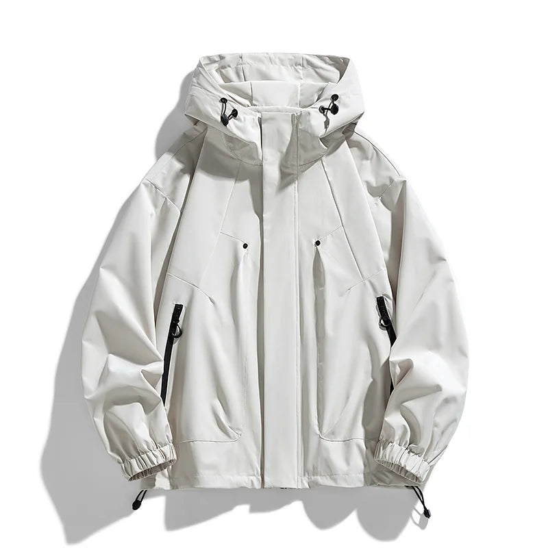 Hooded Jacket | Zip Front Relaxed Fit