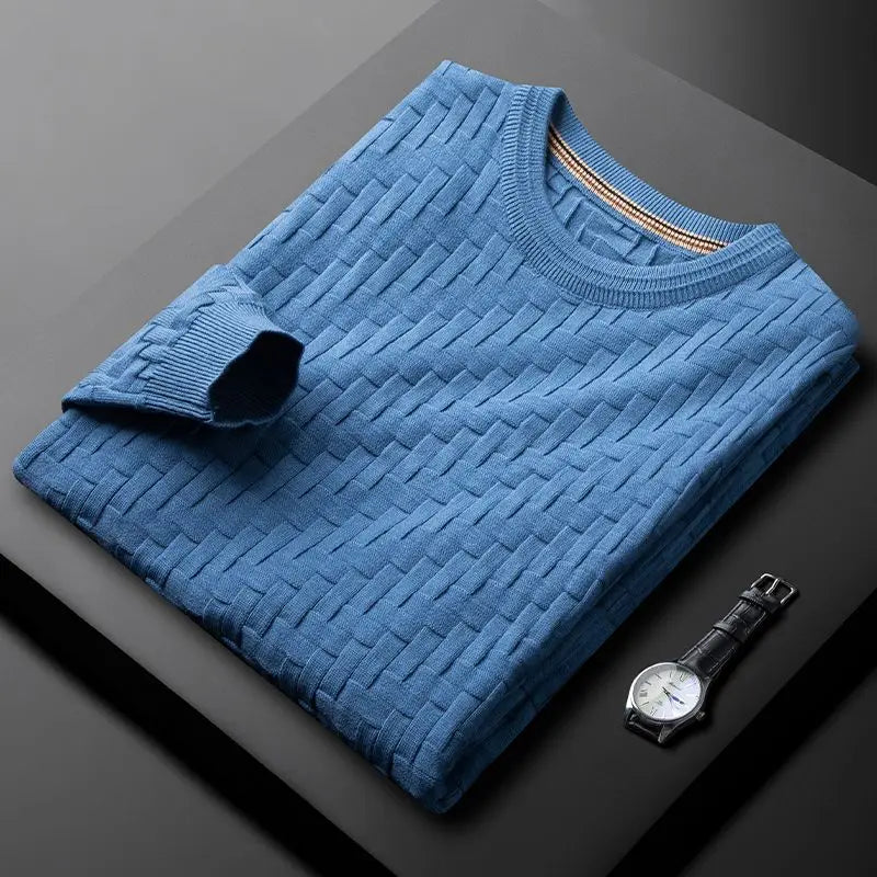 Knitted Jumper | Textured Long Sleeve Sweater