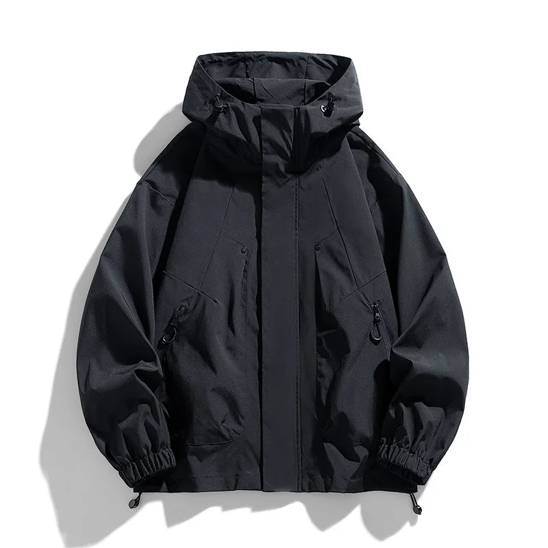 Hooded Jacket | Zip Front Relaxed Fit