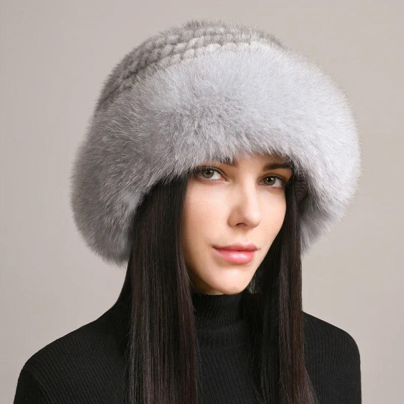 Winter Hat | Wide Brim Fluffy Style