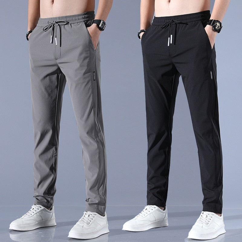 Drawstring Jogger Trousers - Slim Fit Casual Style