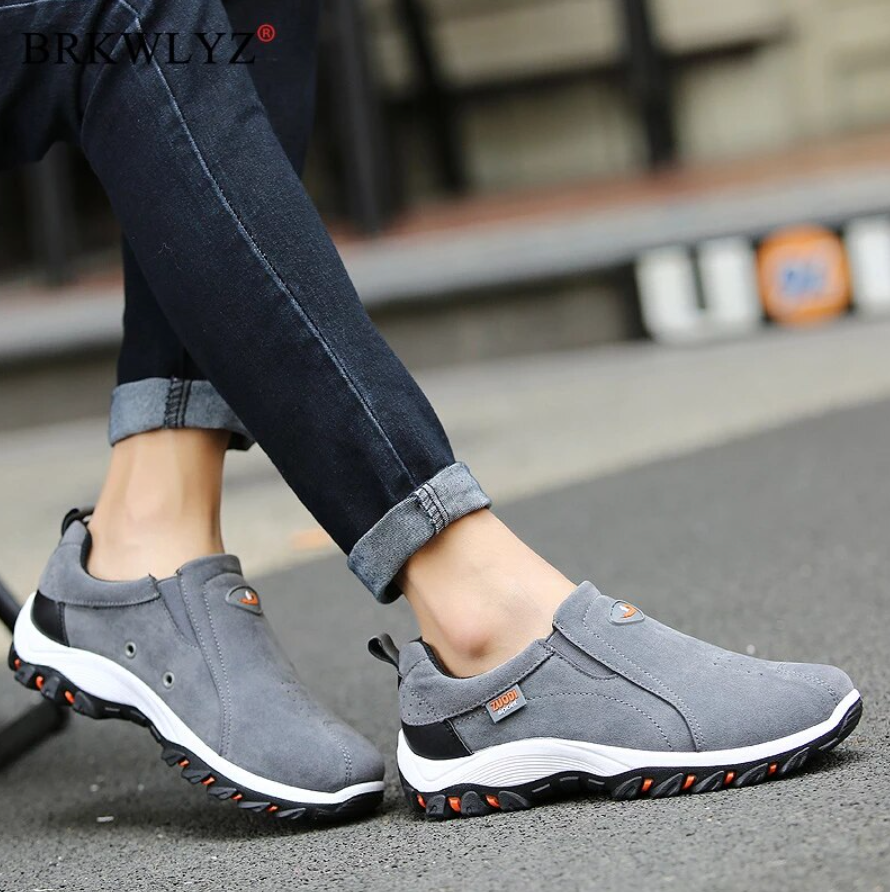 Slip On Walking Trainers - Sport Sole for Everyday Wear
