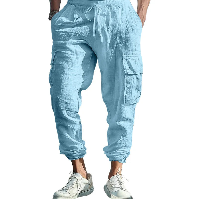 Relaxed Fit Cargo Pants - Multiple Pocket Design