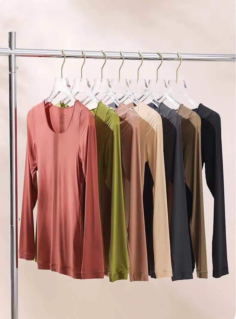 Thermal Underwear Set - Long Sleeve Top with Slim Leggings