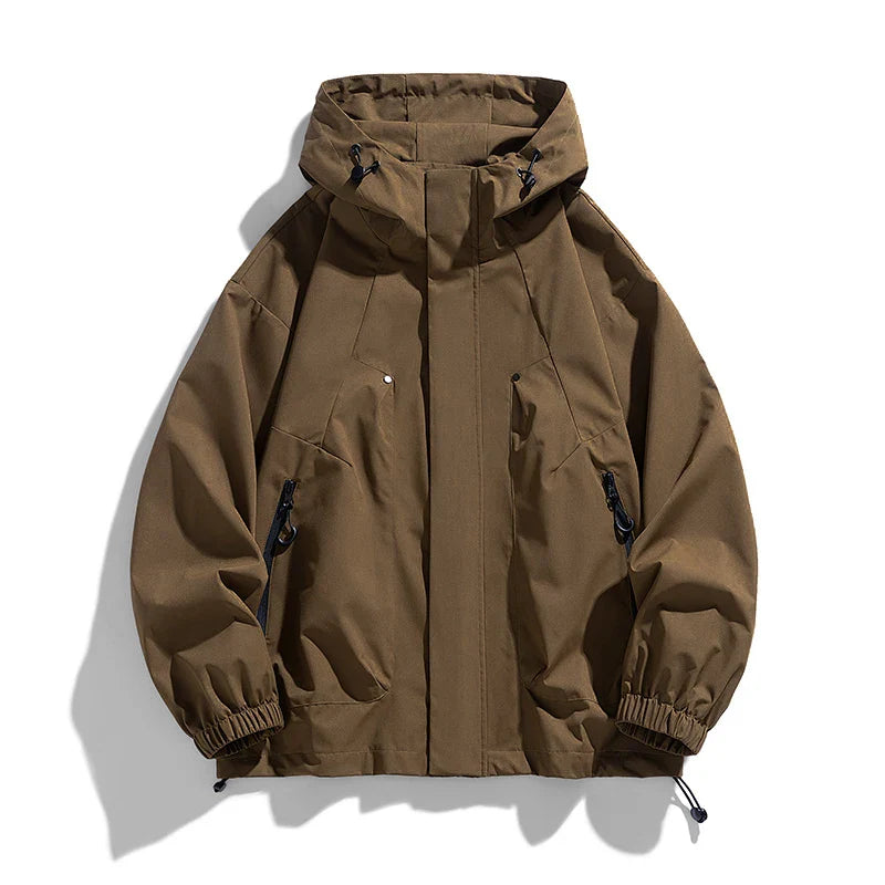 Hooded Jacket | Zip Front Relaxed Fit