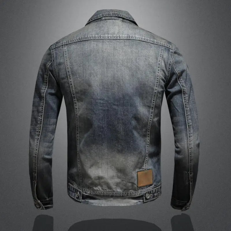 Men's Long Denim Jacket