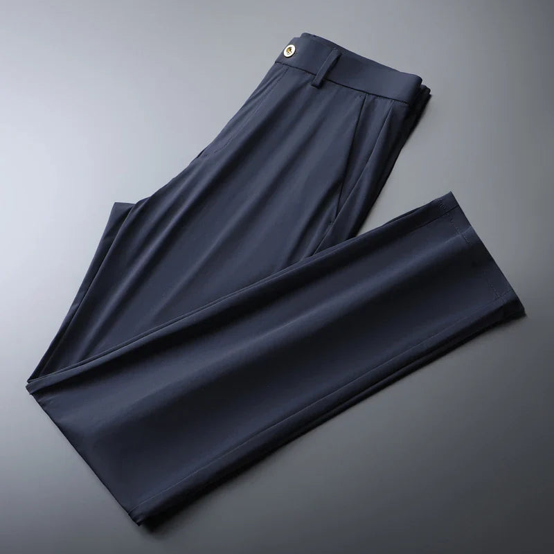 Slim Fit Chinos Work Trousers - Button Waist