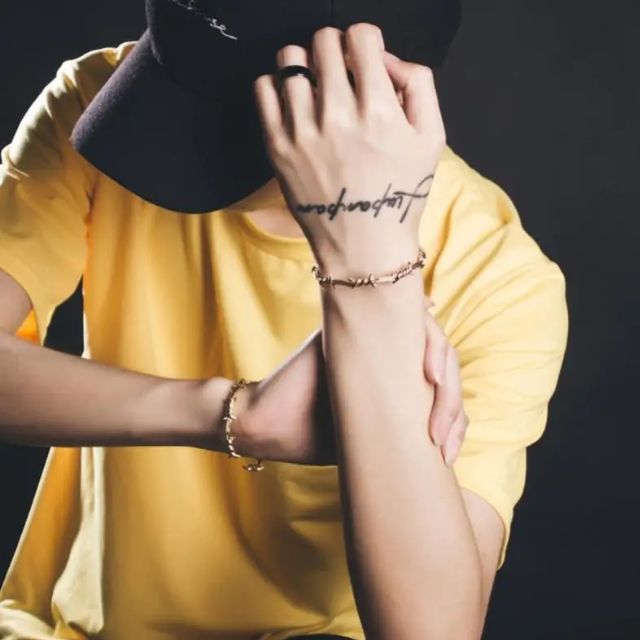 Men's Feather Flow Open Cuff Bracelet