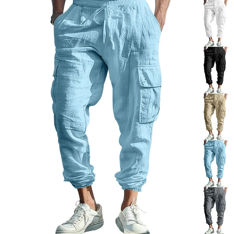 Relaxed Fit Cargo Pants - Multiple Pocket Design