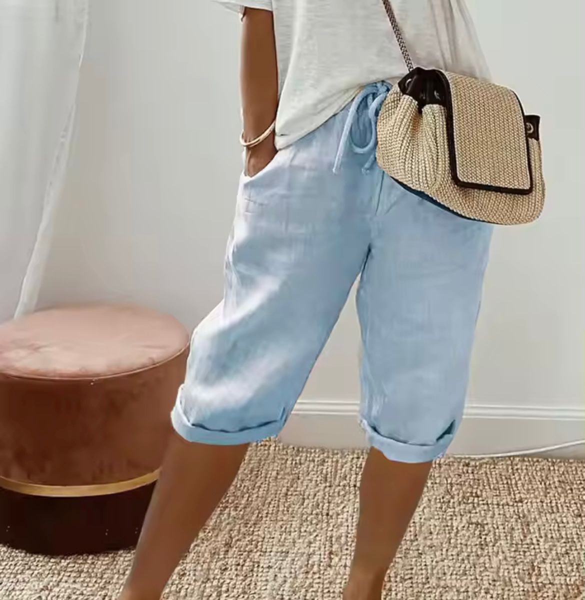 Women's Drawstring Walking Shorts