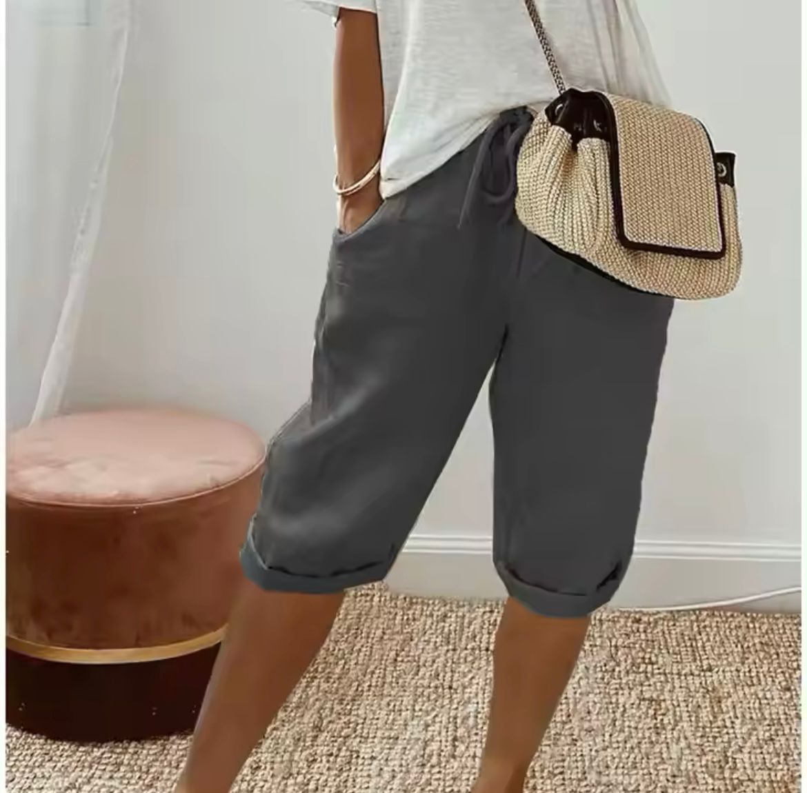 Women's Drawstring Walking Shorts