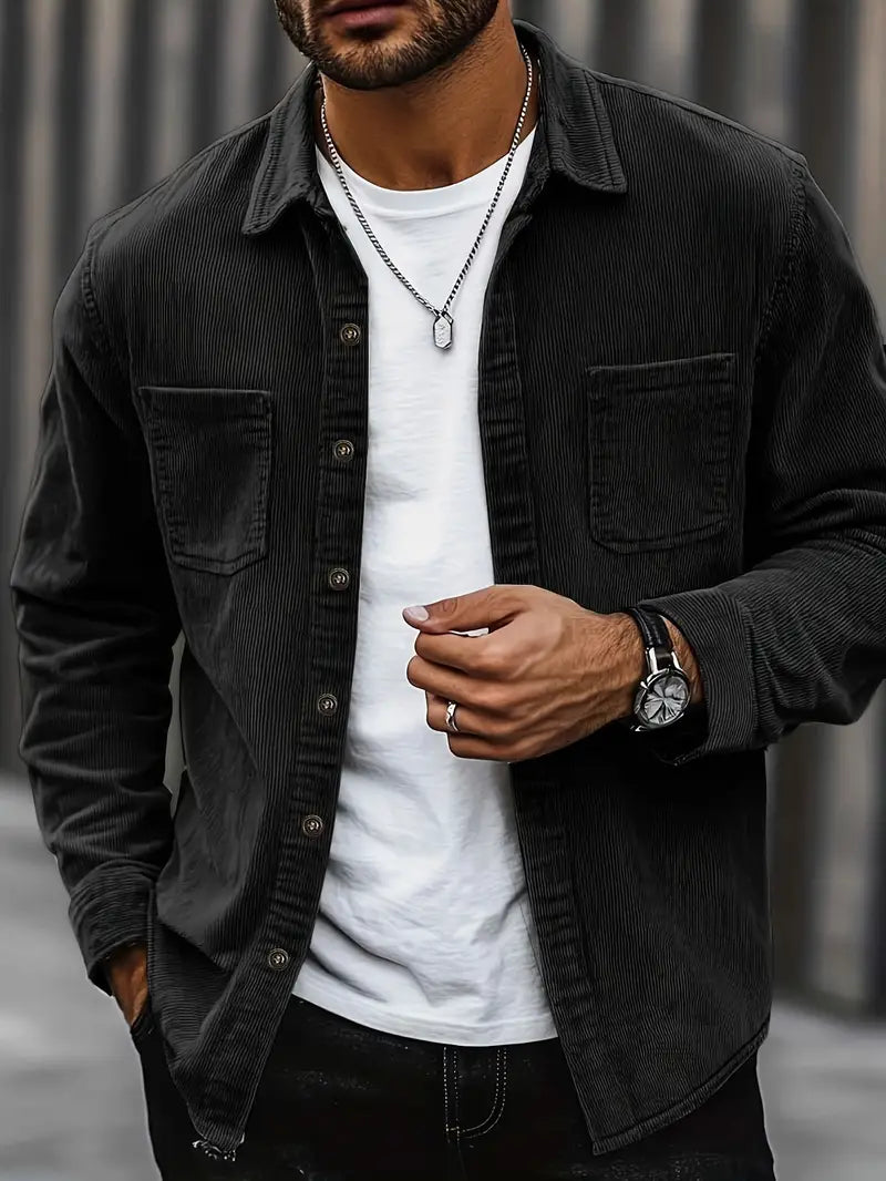 Men’s Trucker Jacket | Shirt Jacket Overshirt For Layering And Casual Wear