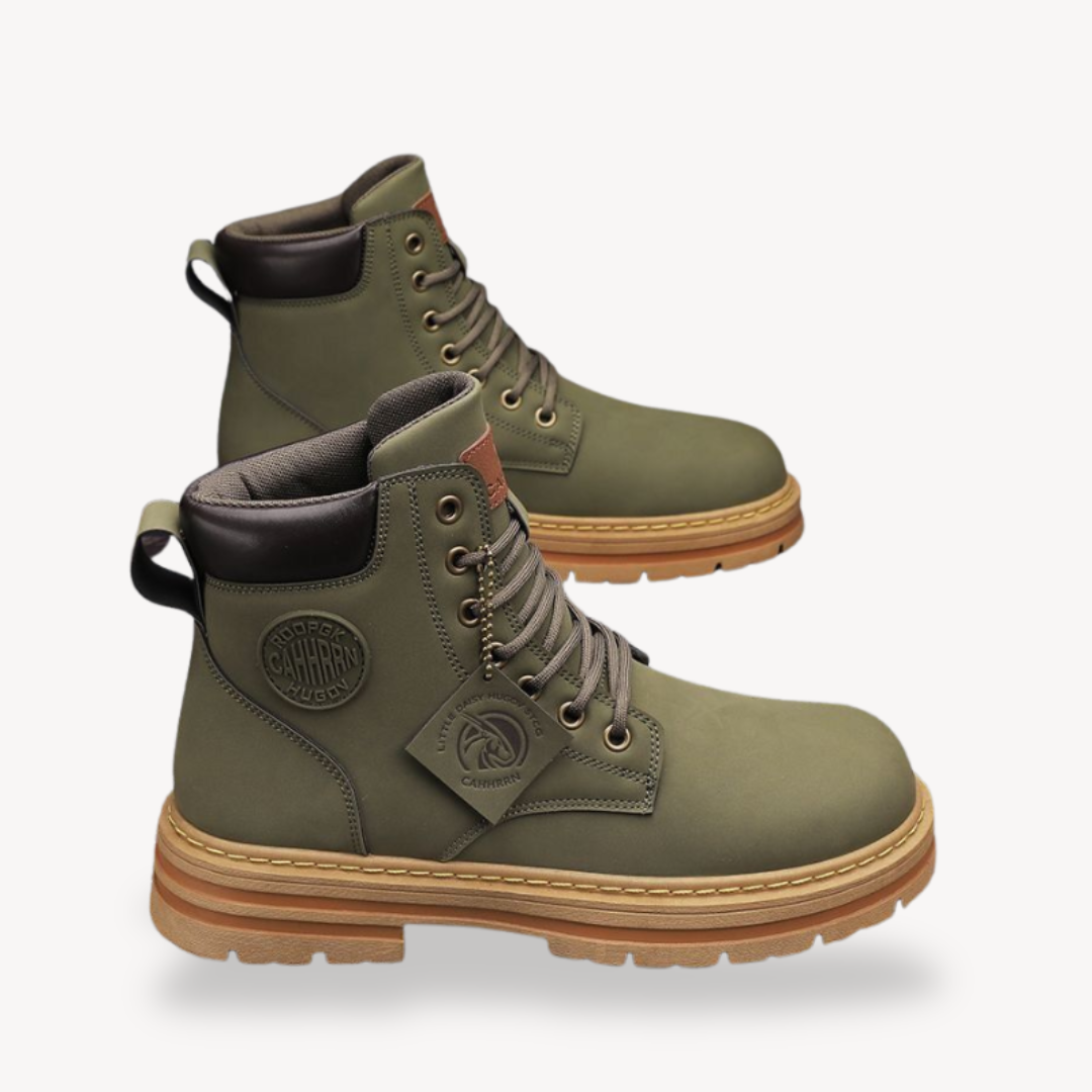 Work Boots - Ankle Height with Lace Up Street Style