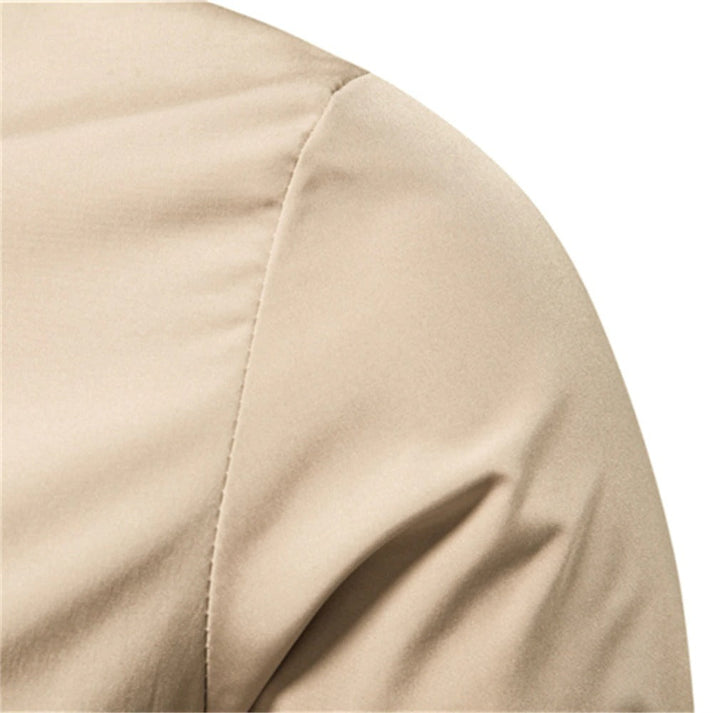 Bomber Jacket - Striped Trim Zip Front
